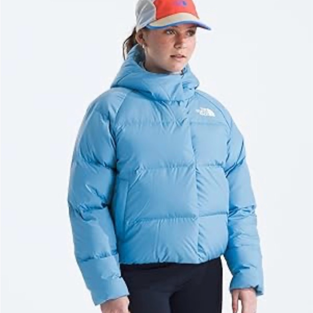 The North Face Light Blue Down Puffer Jacket